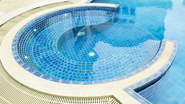 A Rounded Swimming Pool