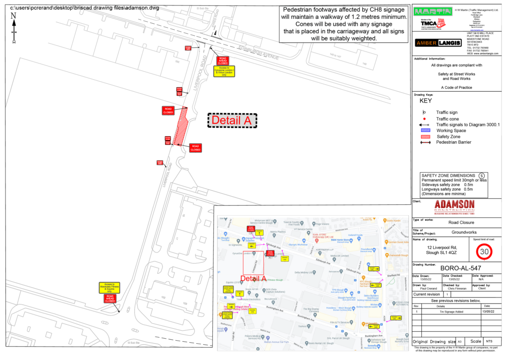 Road Closures Slough PPL Training